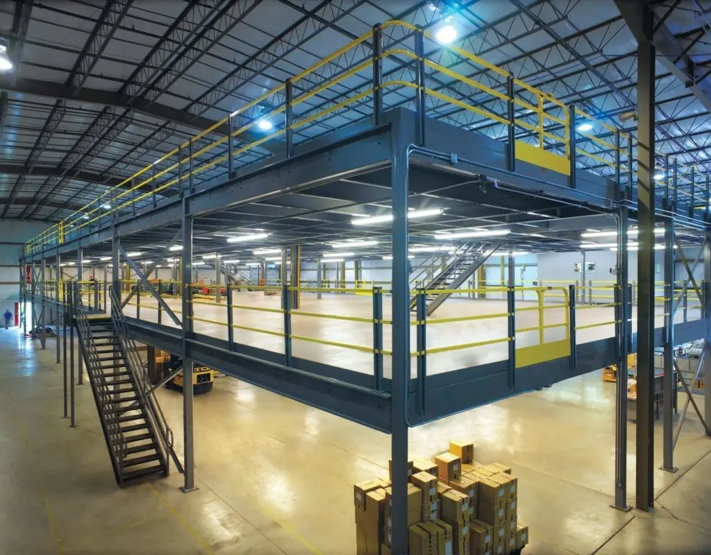 Warehouse Mezzanine System for aviation parts manufacturer