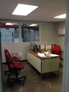 Inside Modular Shipping and Receiving Office